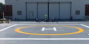 Image of Helipad Restriping for Oxford Police Aviation