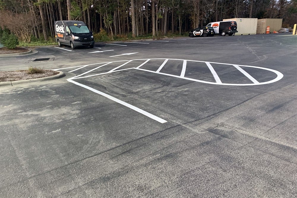 Shopping Center Parking Lot Restripe | G-FORCE™ Alabama