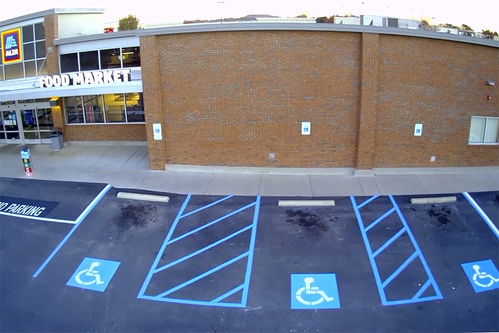 new handicap stalls at Aldi in Madison, AL