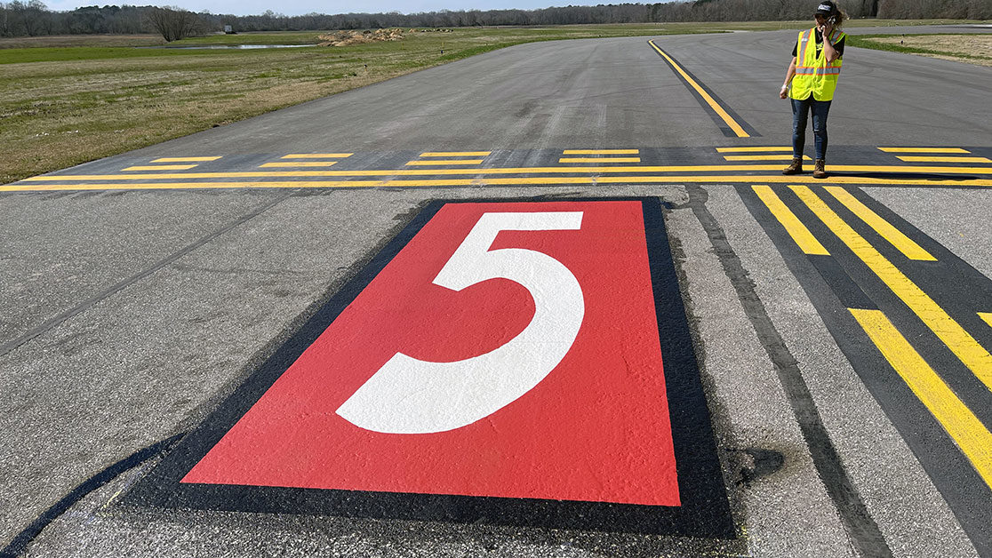 Airport Runway Striping for Anniston, AL image