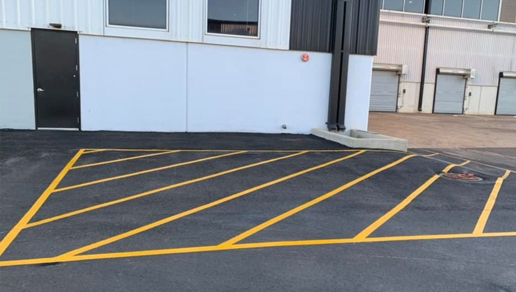 handicapped markings in alabama parking lot
