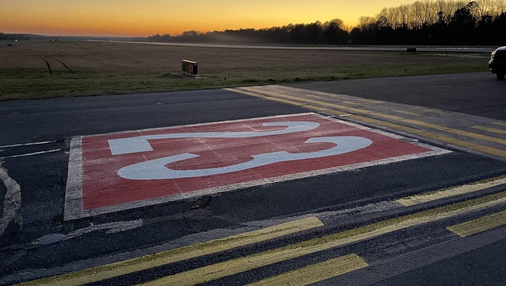 new runway markings