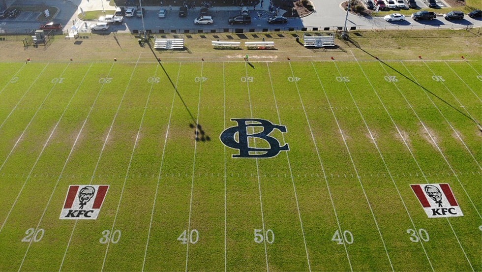 New Football Field Markings for Bethlehem Christian Academy image
