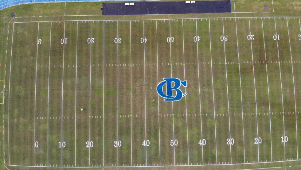New Football Field Striping for Banks County High School image