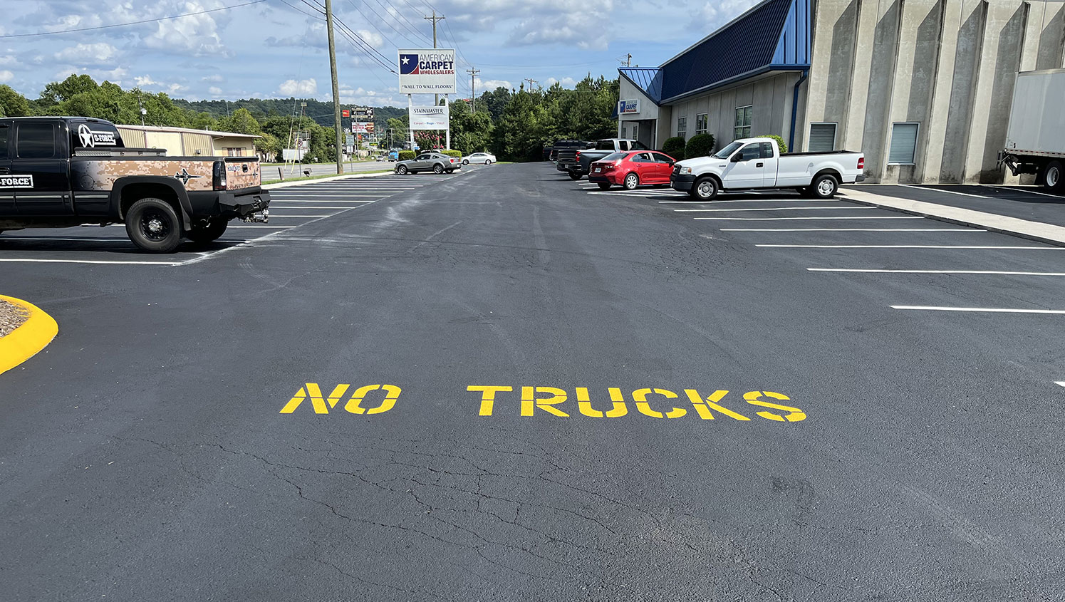 Asphalt Sealcoating for American Carpet Wholesalers GFORCE™ Atlanta