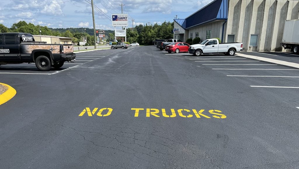 asphalt sealcoating completed project