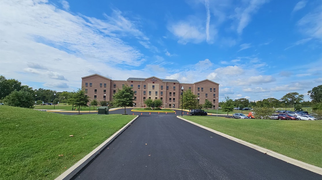 Line Striping for IHG Candlewood Suites in Maryland