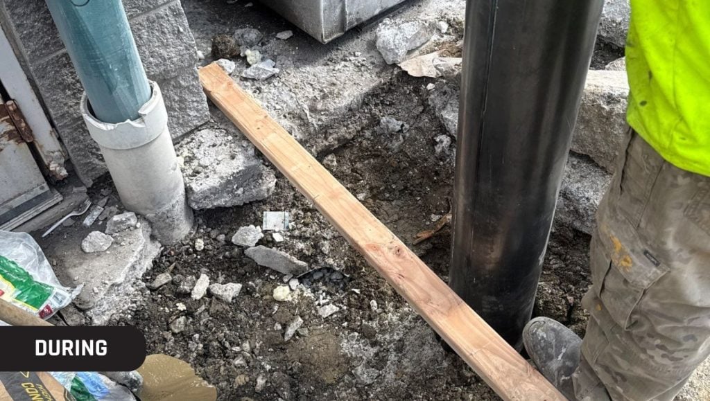 bollard installation for china wok