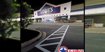 Image of Curbside Pickup Striping for Lowe’s