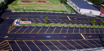 Image of Parking Lot Striping Task for Baltimore International Academy