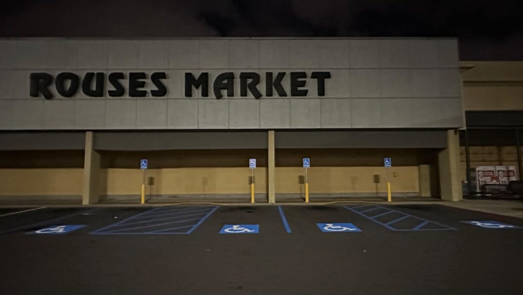 Rouses’s Market ada compliance parking spots freshly painted