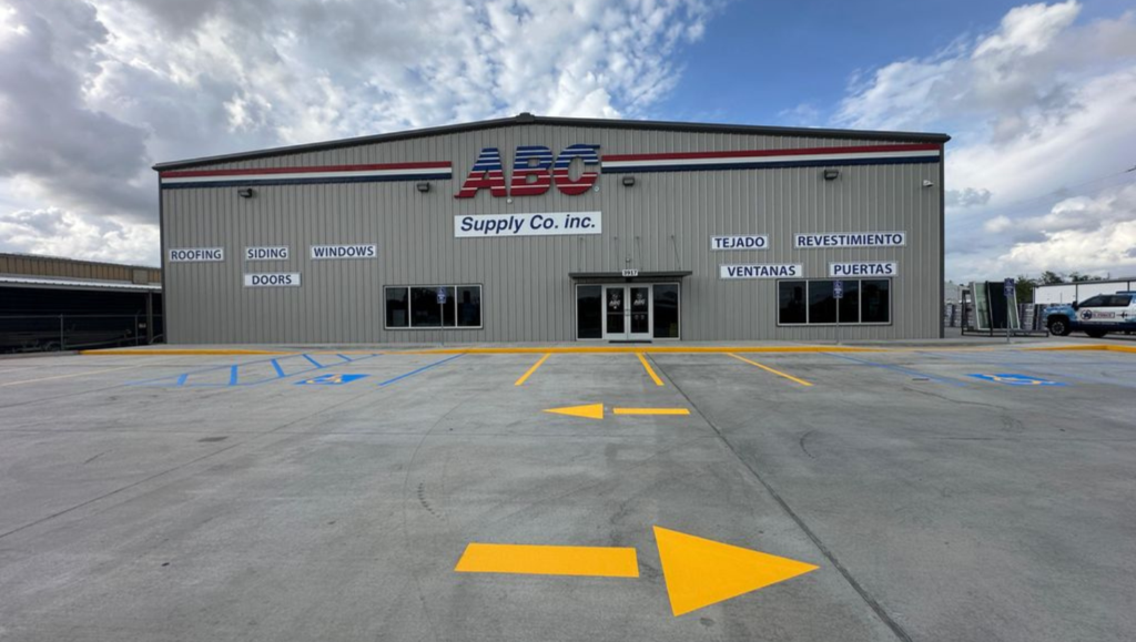 Line Striping for ABC Supply Company in Lake Charles, LA