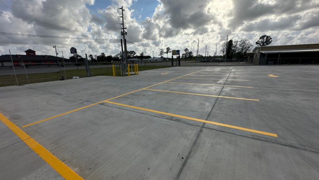 Striping Project for ABC Supply Company in Lake Charles, LA