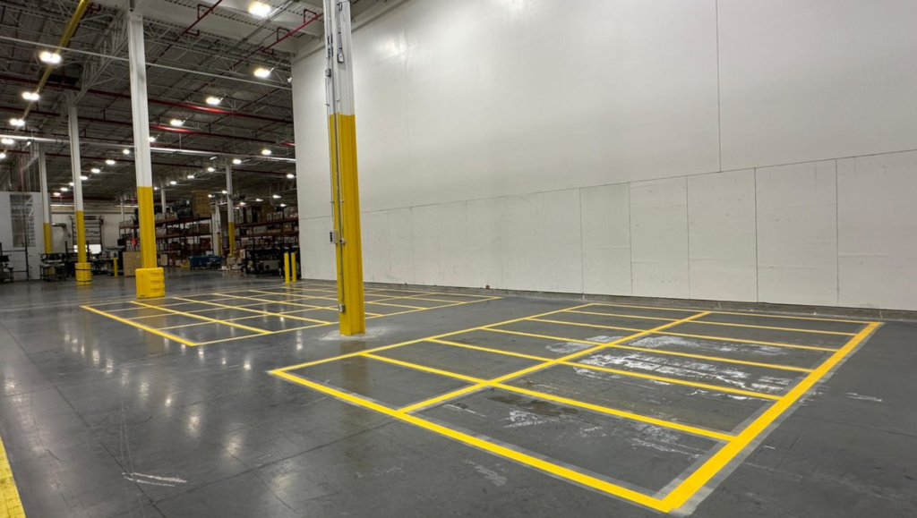 Warehouse Marking Project for First Solar in New Iberia, LA
