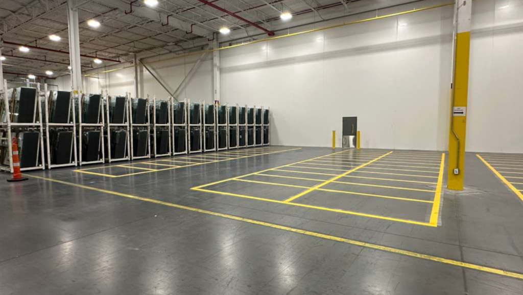 Warehouse Marking Service for First Solar in New Iberia, LA