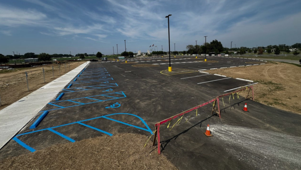 Parking Lot Striping for St. Julian Sports Complex in Broussard, LA
