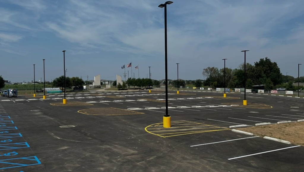 Parking Lot Striping Work for St. Julian Sports Complex in Broussard, LA