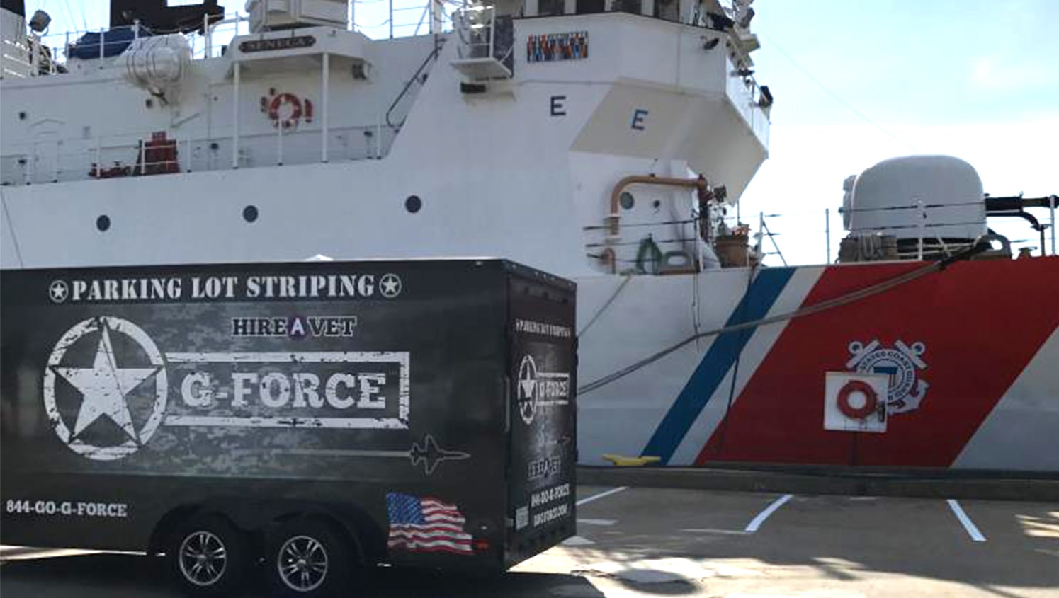 side view of g-force trailer