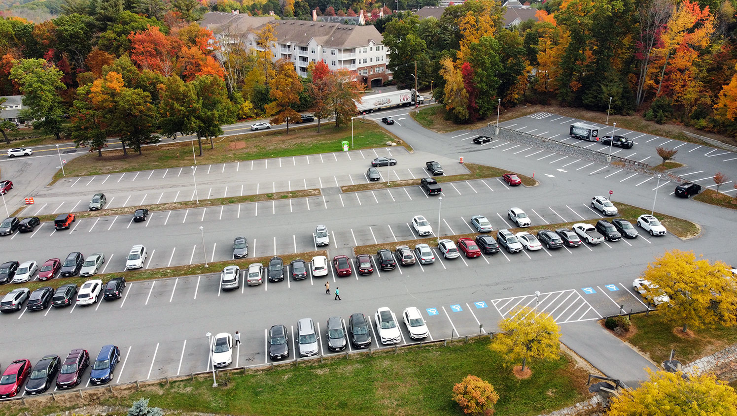 new line striping for ymca parking stalls