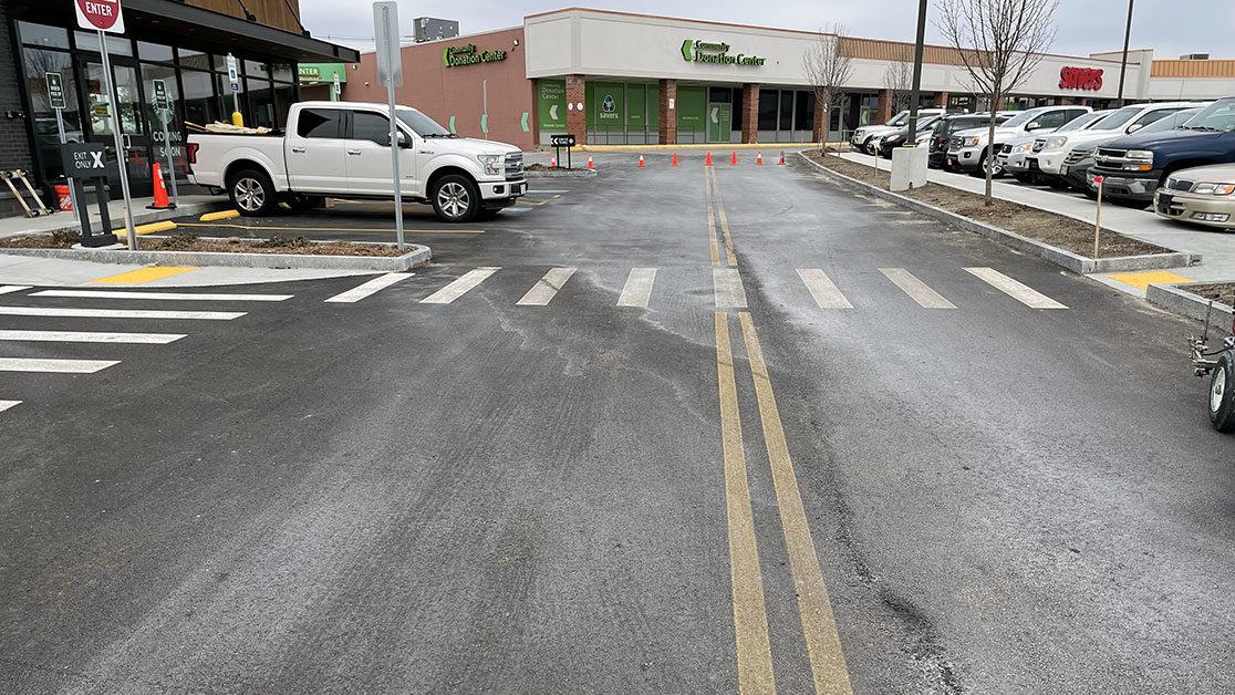 Parking Lot Striping for Danvers, MA Starbucks image