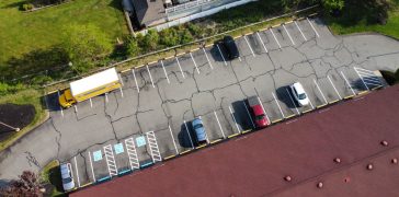 Image of Striping for Red Roof Inn in Southborough, MA