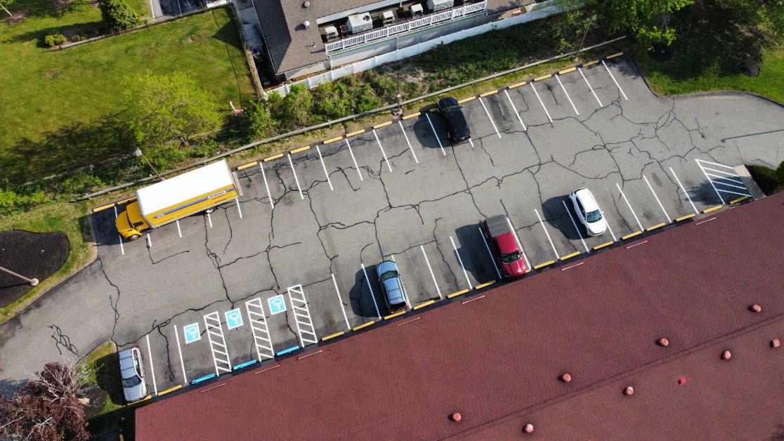 Striping for Red Roof Inn in Southborough, MA image
