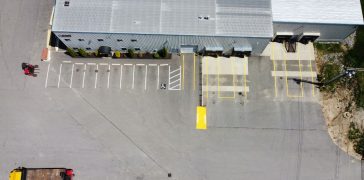 Image of Line Striping Project for Jackson Lumber
