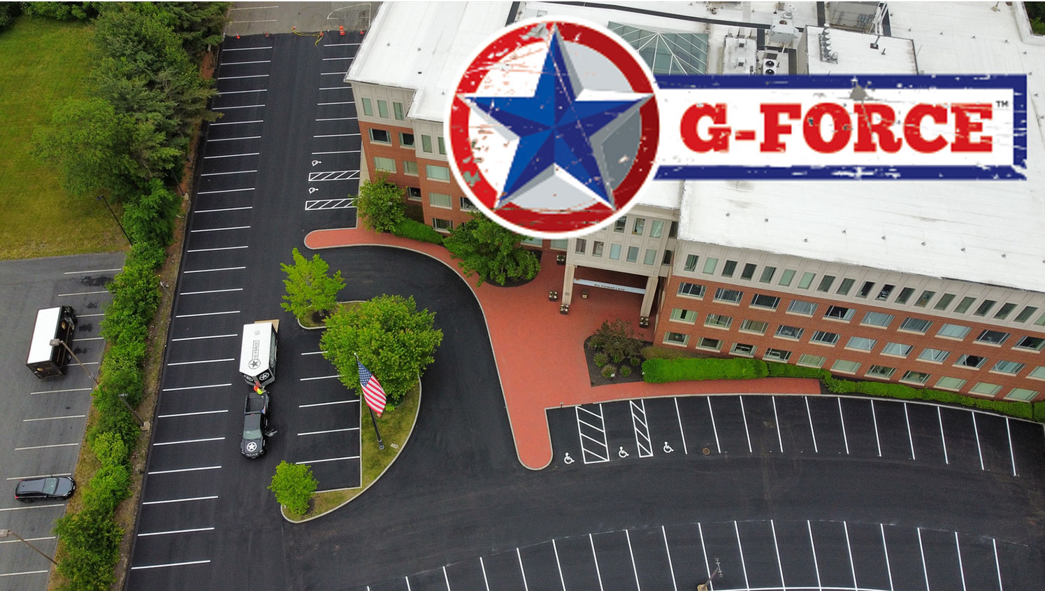 Lynnfield, MA Office Building Parking Lot Striping GFORCE™