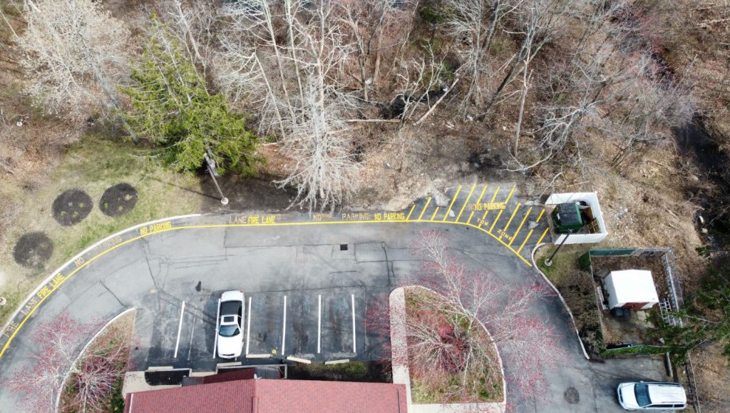 fire lane striping for salem, nh hotel