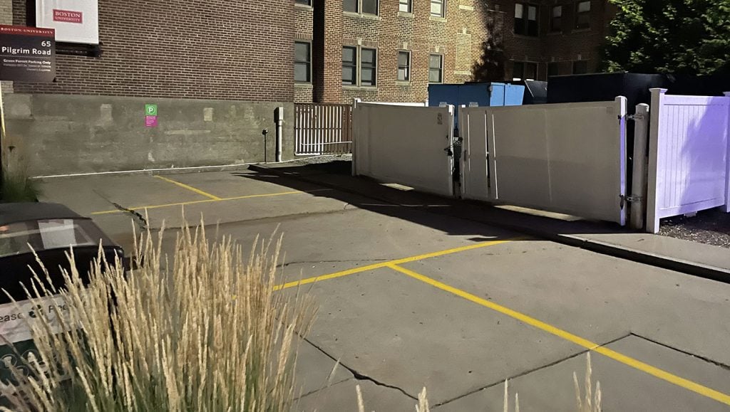 new parking lot arrows