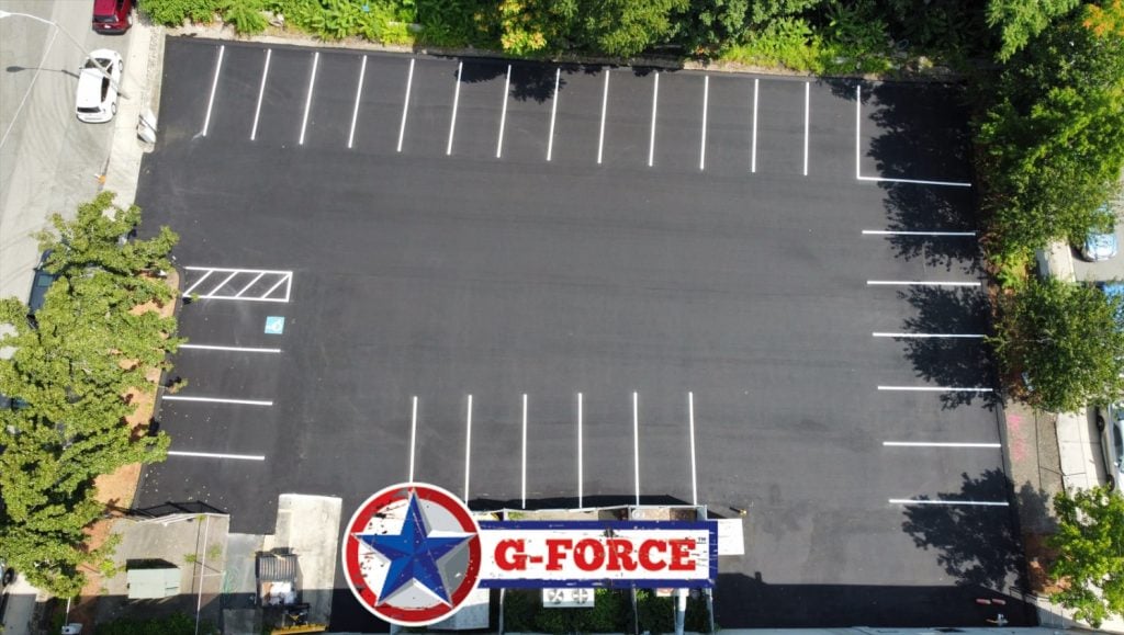 parking lot striping for Tufts University in Boston, MA
