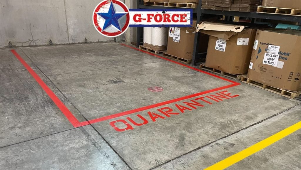 warehouse walkway marking in Haverhill, MA
