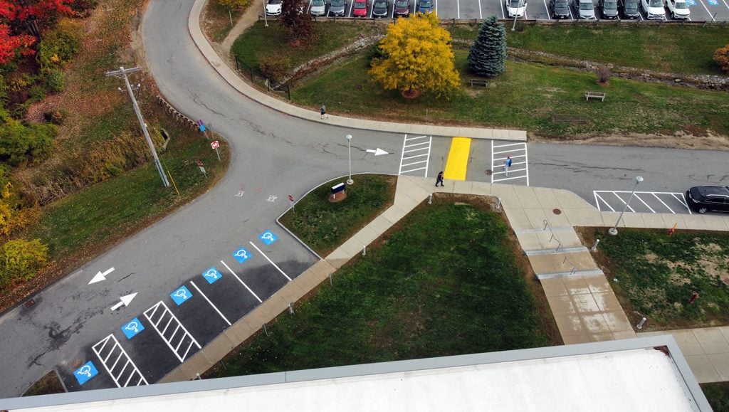 new line striping for ymca