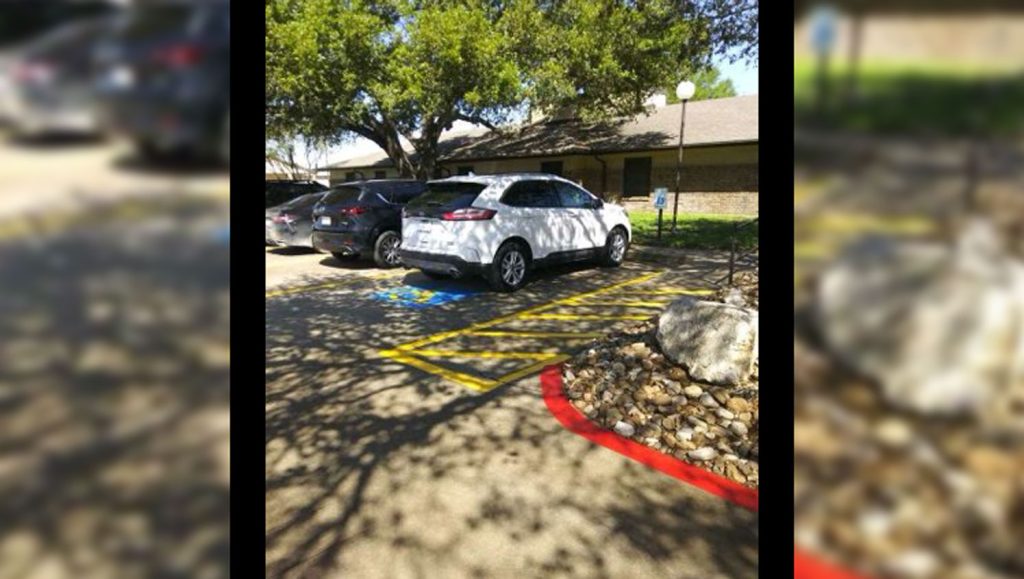 ADA and fire lane striping in Bastrop, TX
