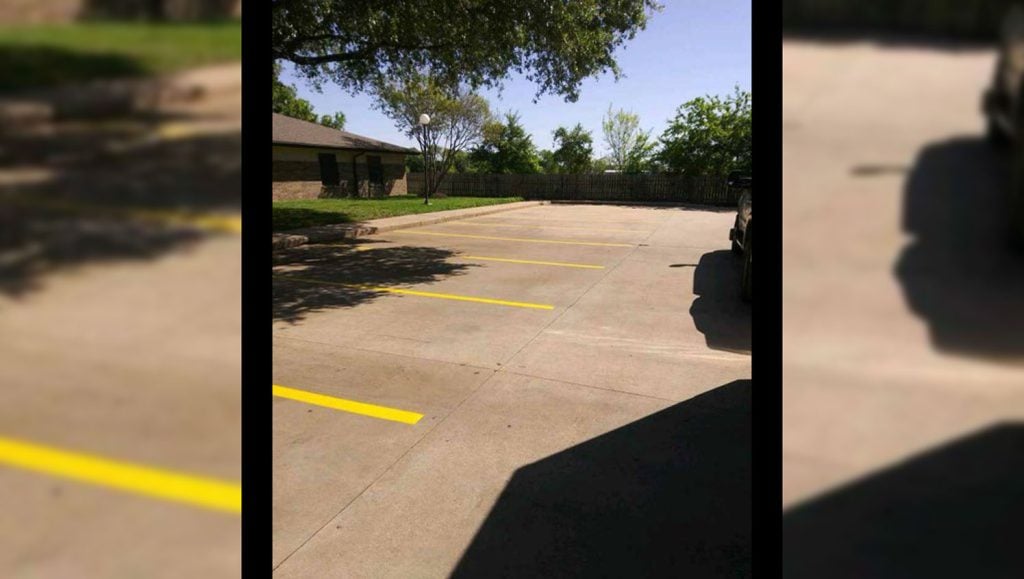 line striping in Bastrop, TX