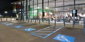 Image of Restriping Project for Lidl Grocery Stores