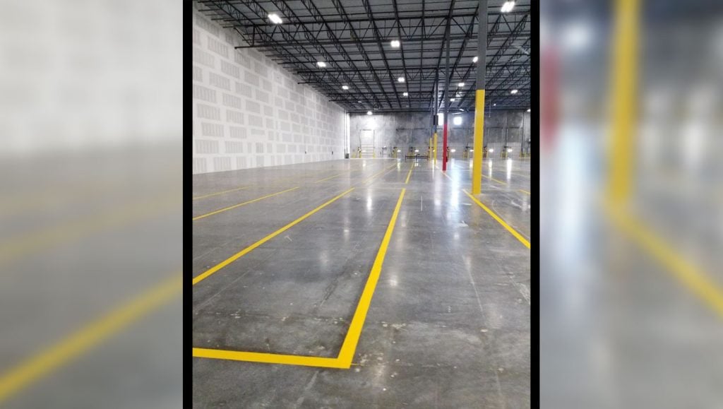 distribution center floor markings