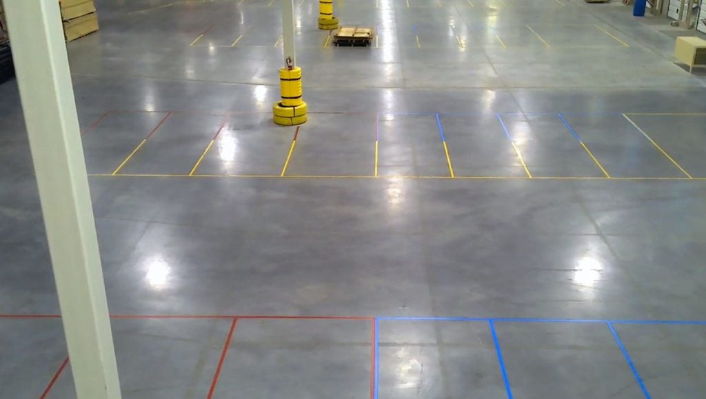 new furniture warehouse markings