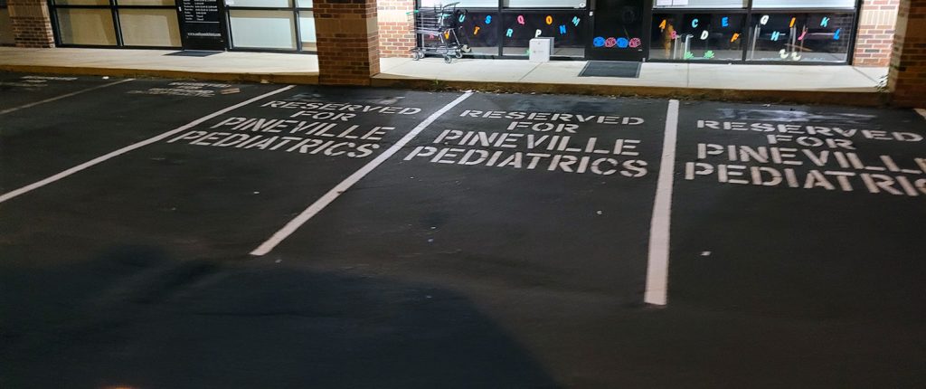 new reserved parking stalls