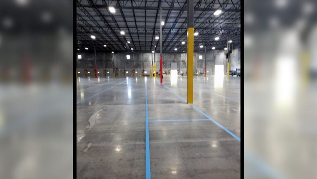 new warehouse markings