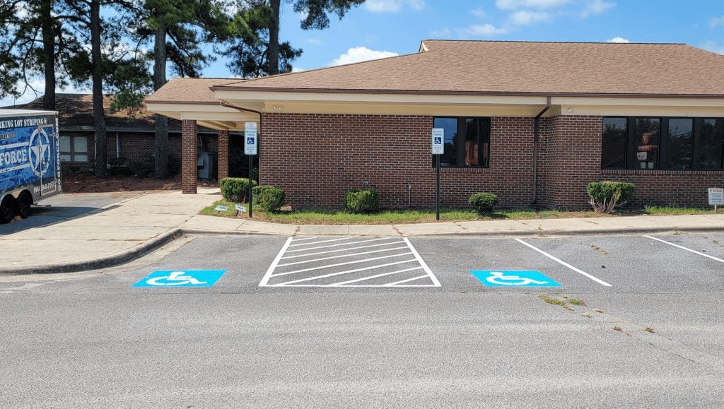 newly striped directional arrows