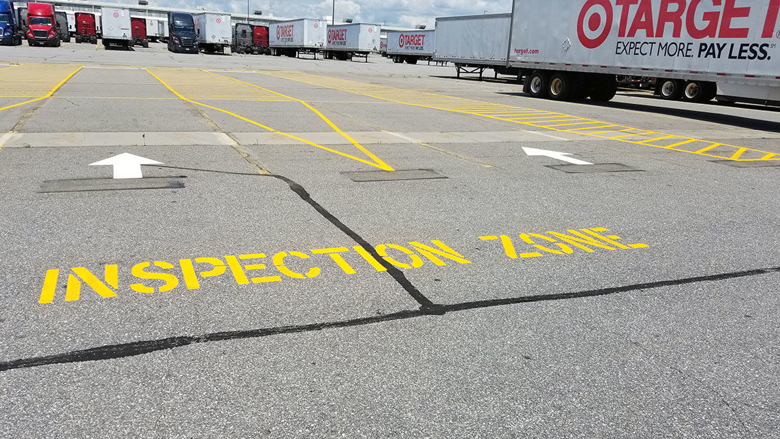 Target Distribution Center Line Striping image