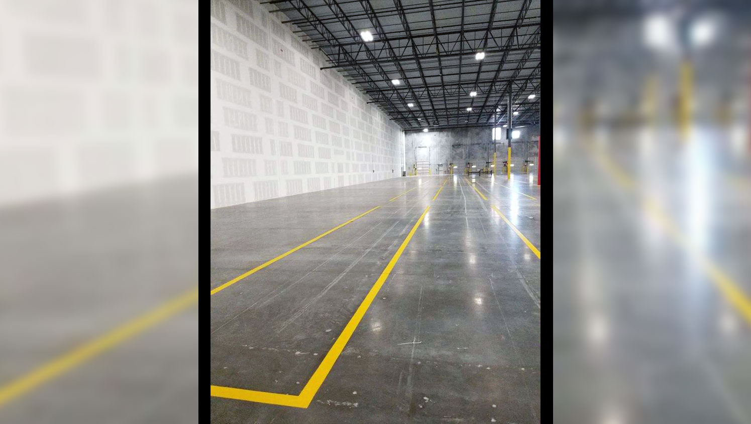 new floor marking for distribution center