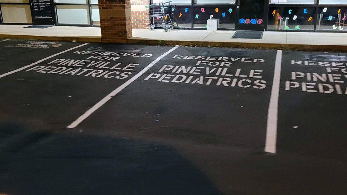 Parking Lot Striping for a Local Pediatric Office image