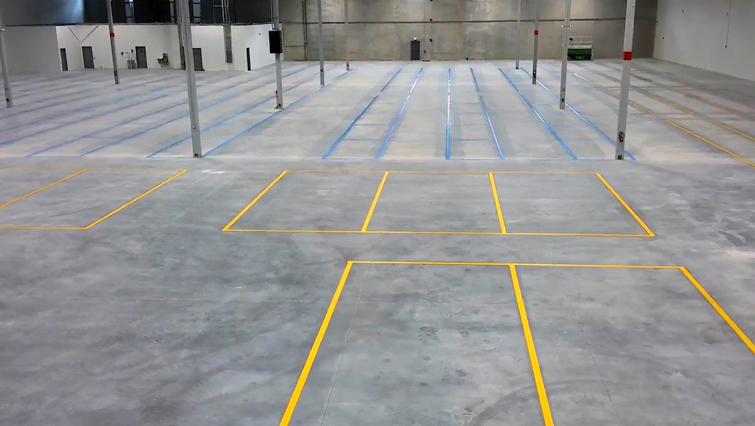 warehouse floor striping