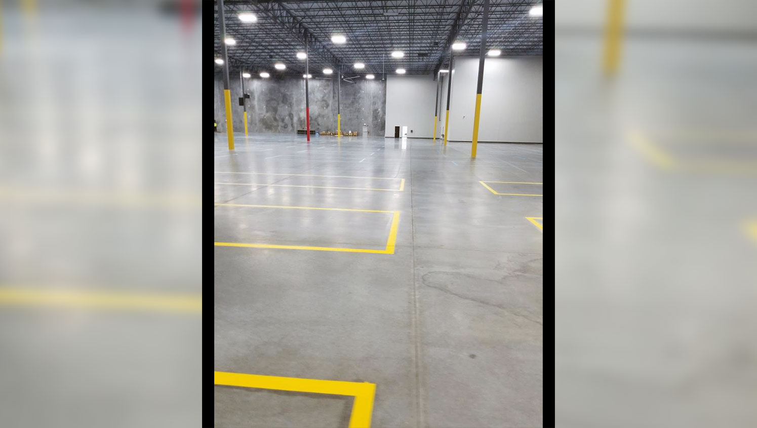 warehouse markings for lowes distribution center