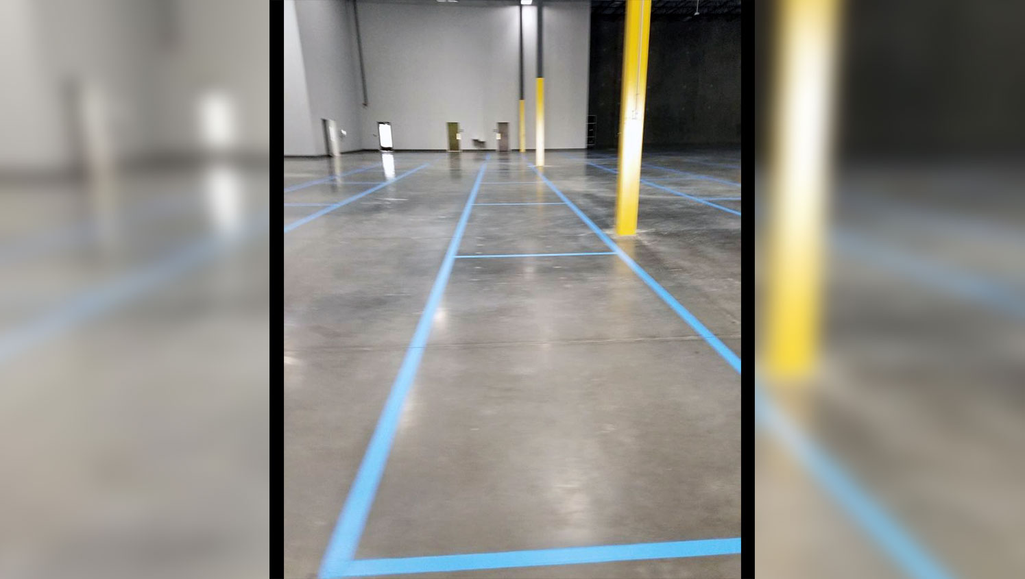 warehouse striping for lowes distribution center