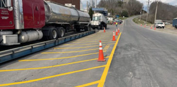 Image of Line Striping for Tyson Foods in Harmony, NC