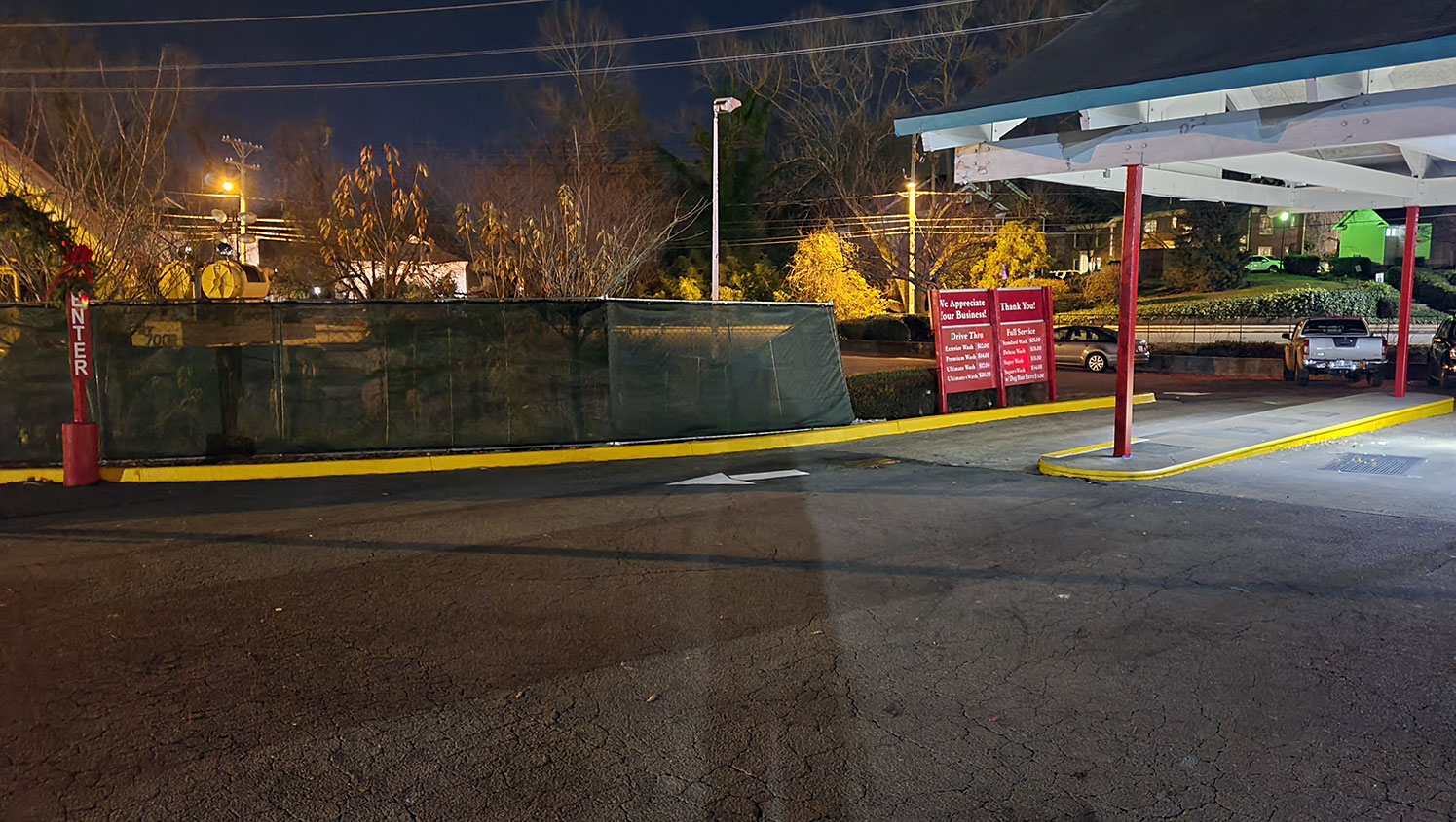 Title Line Striping for Dilworth Car Wash GFORCE™ Charlotte Carolinas