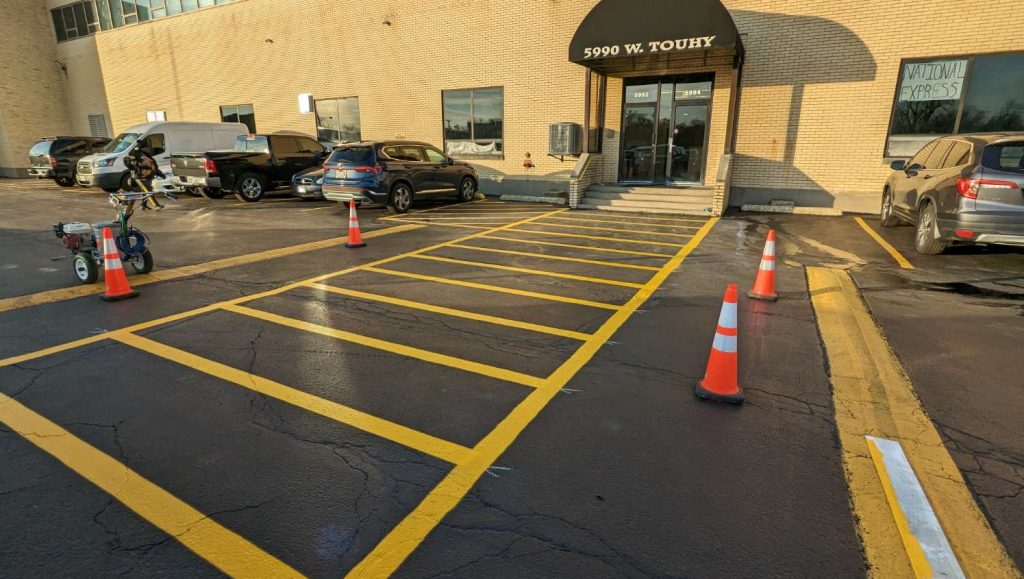 crosswalk marking in niles, il